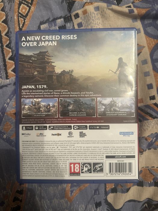 Обменяю assassins creed shadows