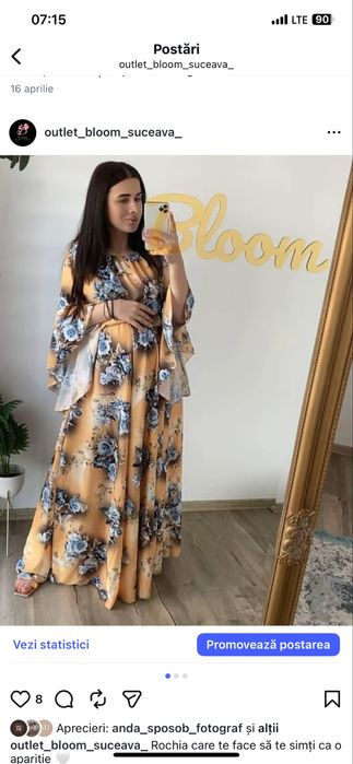 Vand rochita marime universla, care cade frumos pe corp