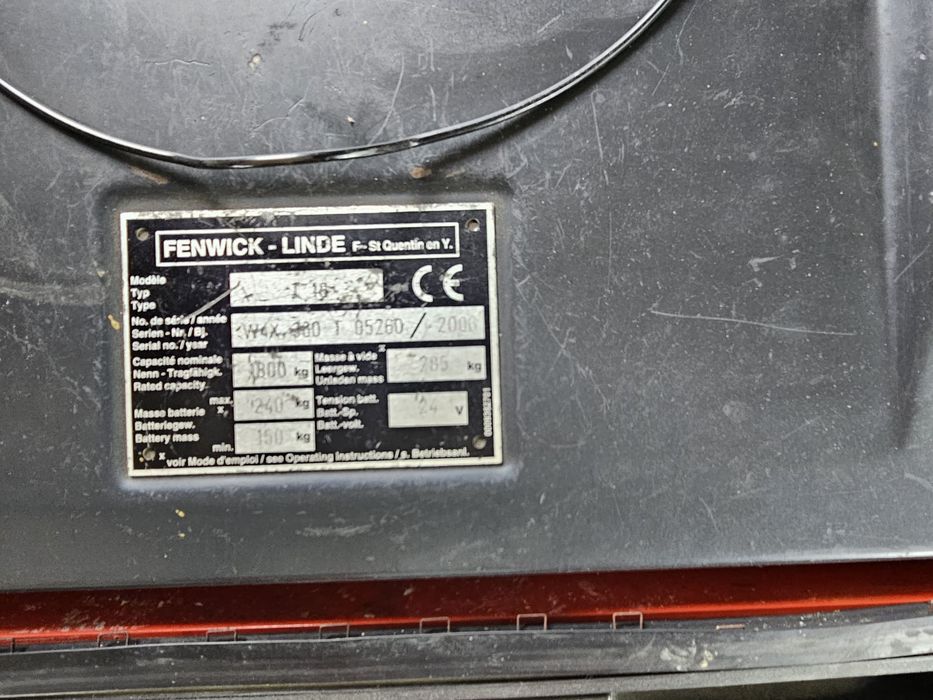Transpaleta electrica Fenwick Linde T18 (Liza electrica 1.8 Tone)