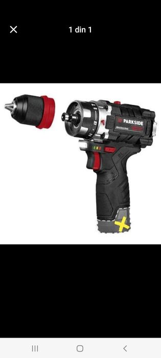 Masina de înșurubat cu percuție parkside performance 12v
