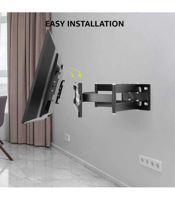 Suport TV perete brat reglabil, 32"-75" (80cm-190cm), Max 50kg