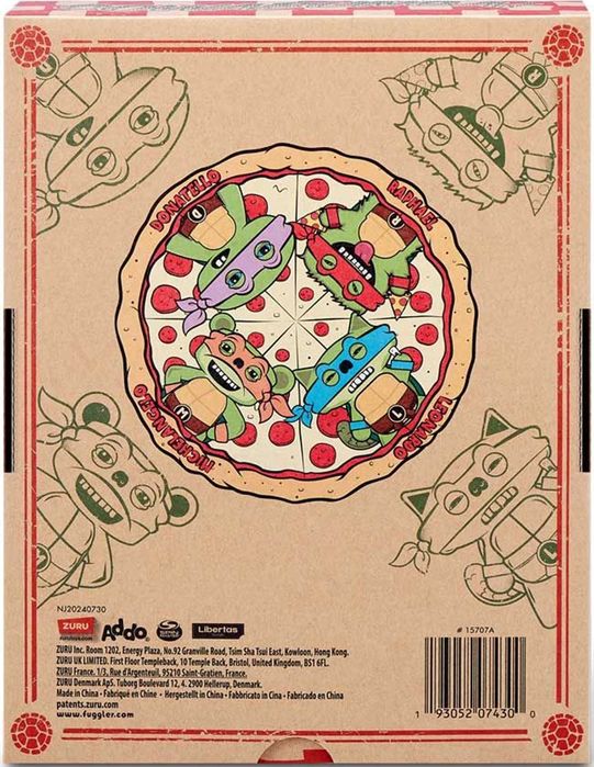 Плюшена играчка Zuru TMNT Fuggler зъбато чудовище Леонардо Донатело