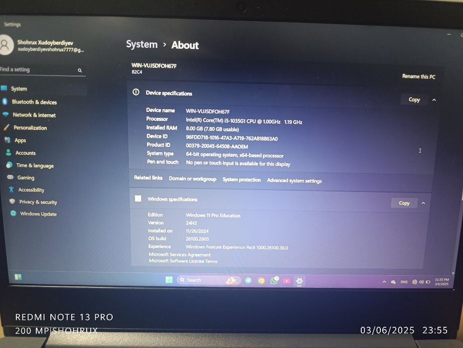 Core I5, Lenovo yangi noutbook sotiladi.