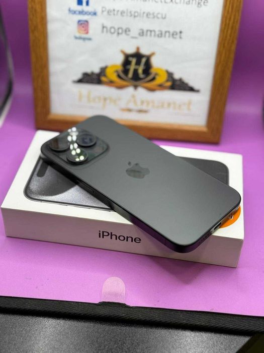 HOPE AMANET P2-Iphone 15 pro la cutie 256 GB/86 BAT