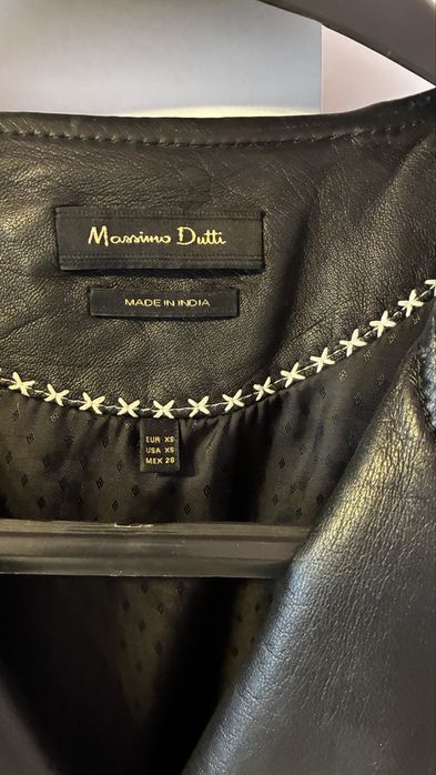 Geaca de piele Massimo Dutti
