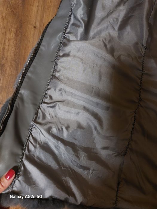 Дълъг пухен елек с/м