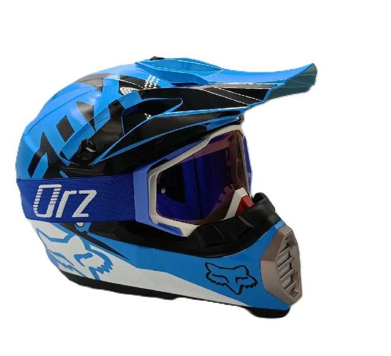 Каска FOX Крос Мотор/Скутер/Бъги/Вело/АТВ + очила