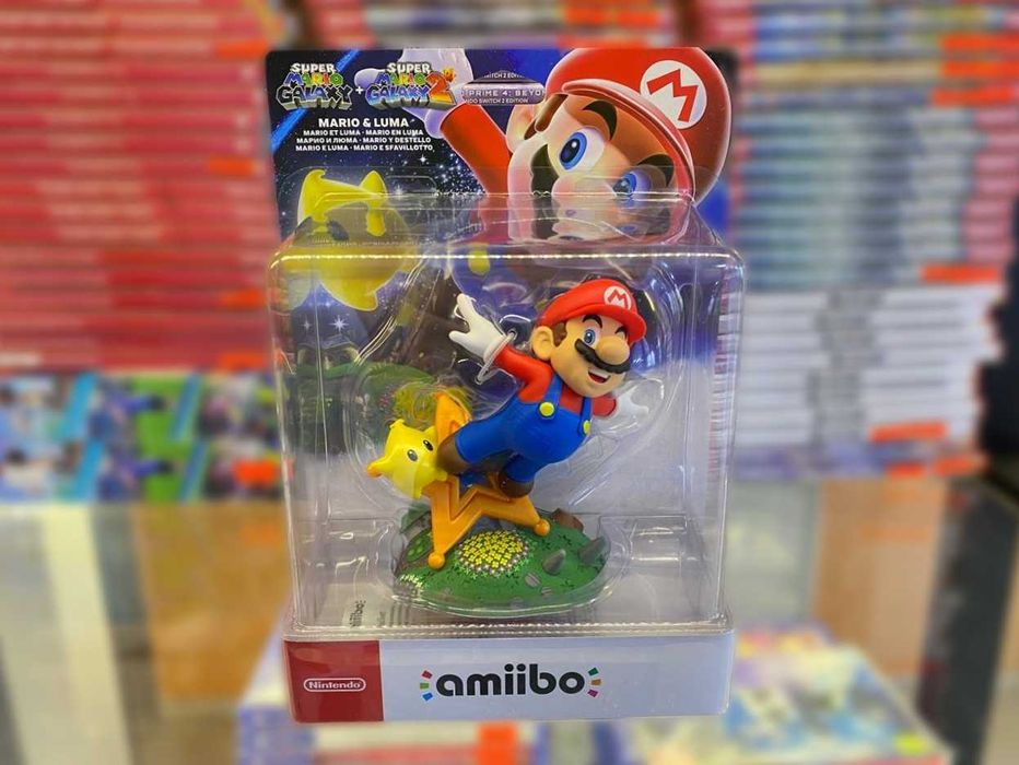 Новая Интерактивная Фигурка Mario & Luma Amiibo Nintendo/ Марио и Люма