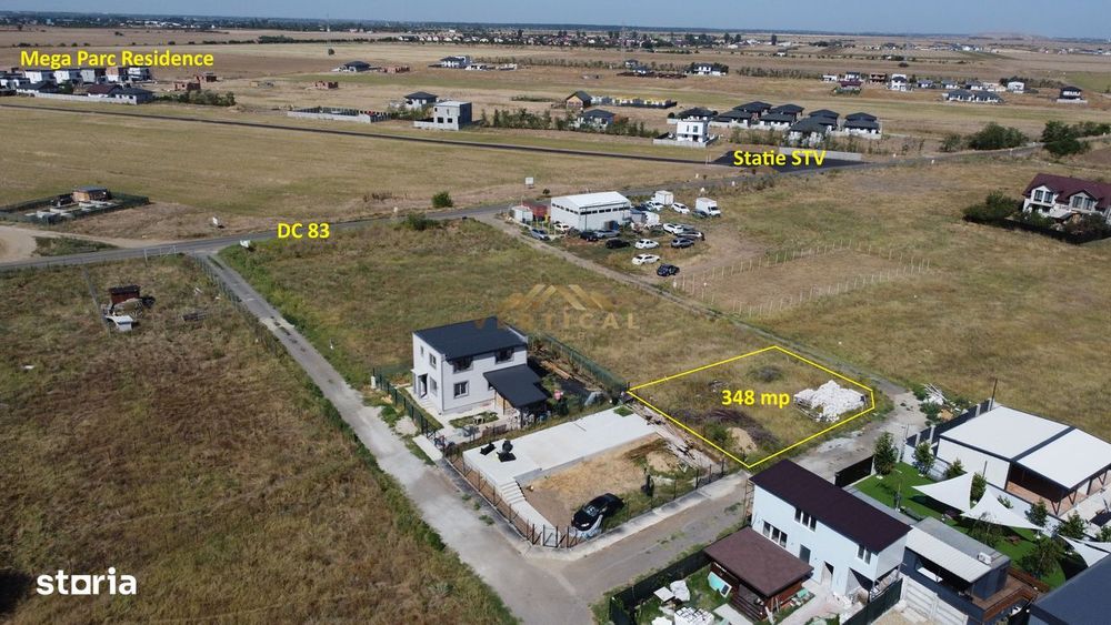 Ocazie, Teren 348 mp, lac, Berceni/ Vidra