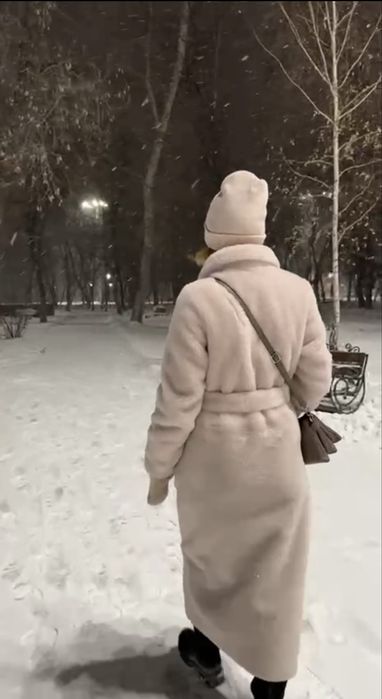 Шуба из натуральной овчины