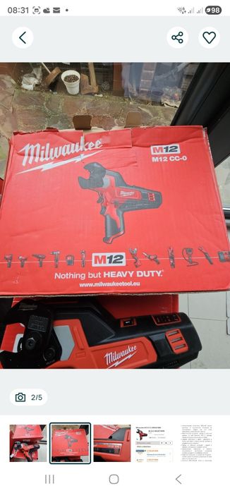 Masina de tăiat cabluri milwaukee m12cc-0