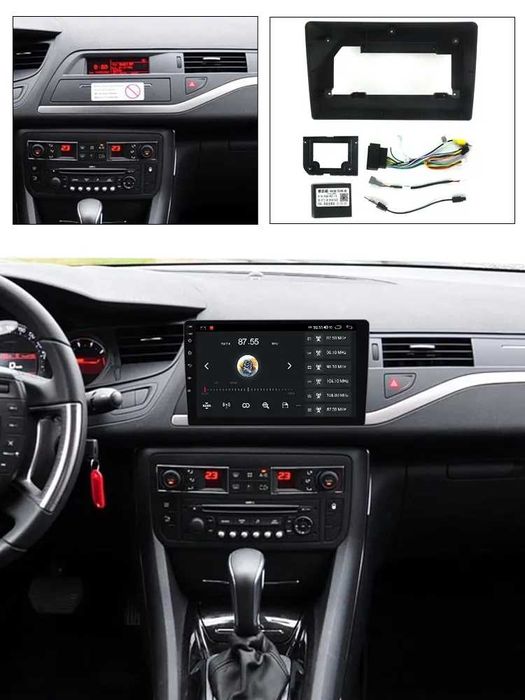 Navigatie Android 14 Citroen C5 2008-2017 1/8 Gb Waze CarPlay + CAMERA