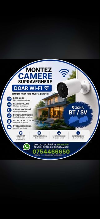 Montaj camere supraveghere