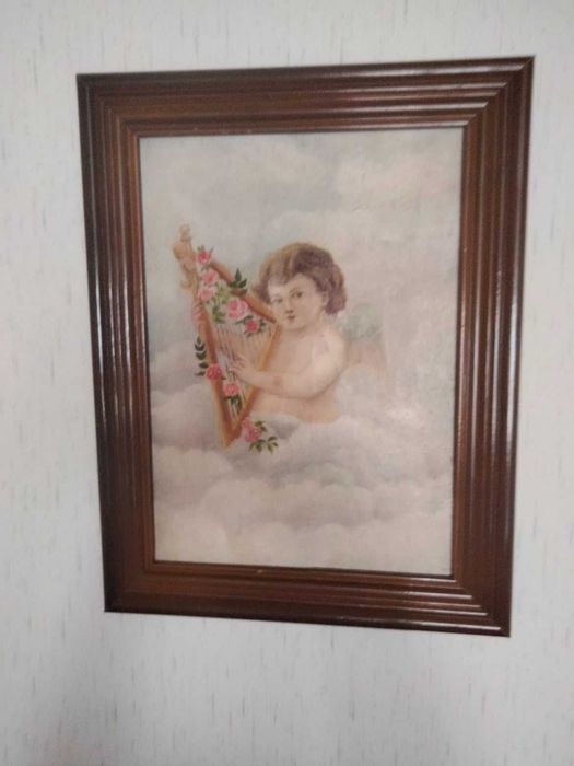 Tablou vechi cu inger