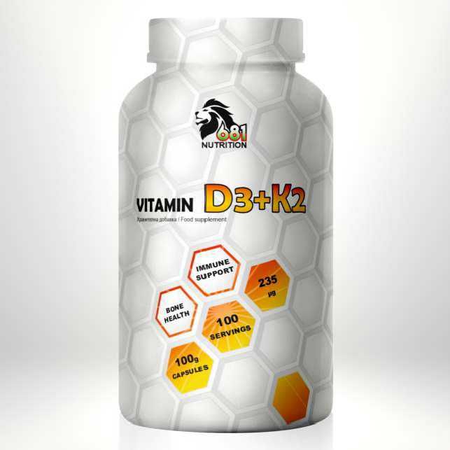 Веган VITAMIN D3 + K2 (MK-7) – 100 caps