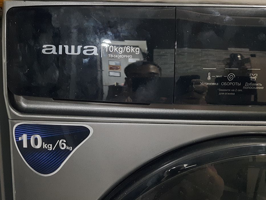 АКЦИЯ,стиральные машины AIWA 10кг+СУШКА,подсветка,пар,.кир мошина