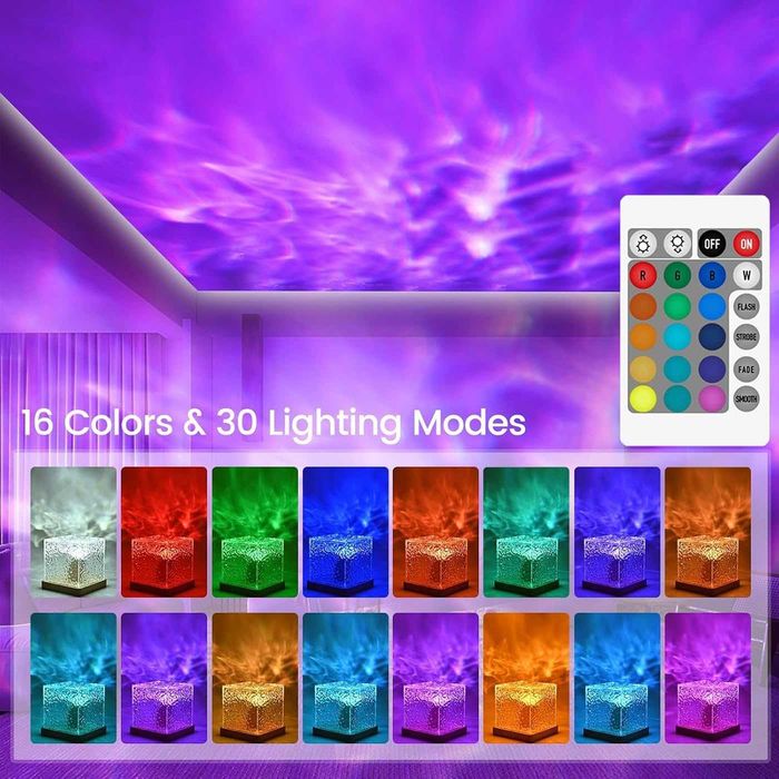Lampă LED Ambientală 16 Culori & 30 Moduri de Iluminare – Design Modern