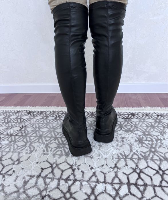 Сапоги длинные бу