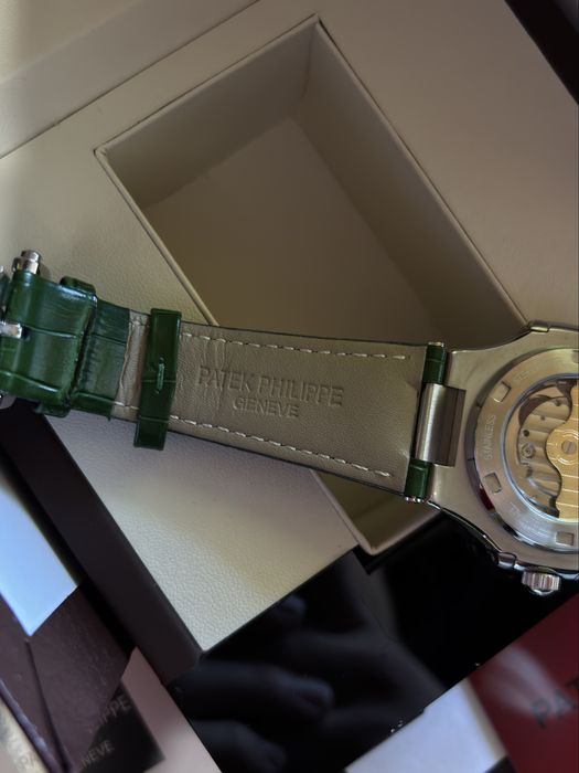 Луксозен мъжки часовник Patek Philippe – зелен циферблат