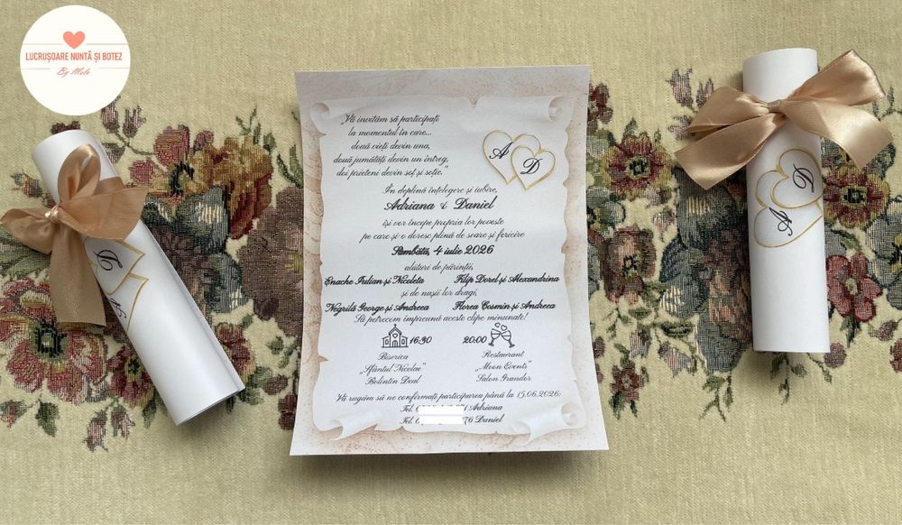 Invitatii nunta si botez