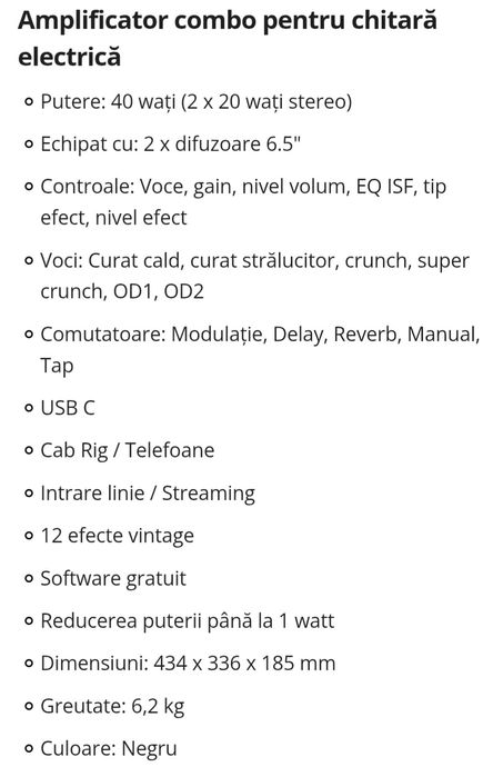 Blackstar 40 v4 Combo Amplificator chitara Stereo+Behringer  FS112