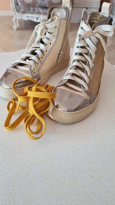 Sneakers piele naturală damă Loretta Pettinari