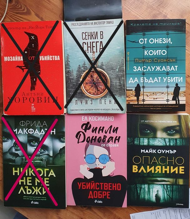 Криминални романи / Трилъри и др. - Нови и четени