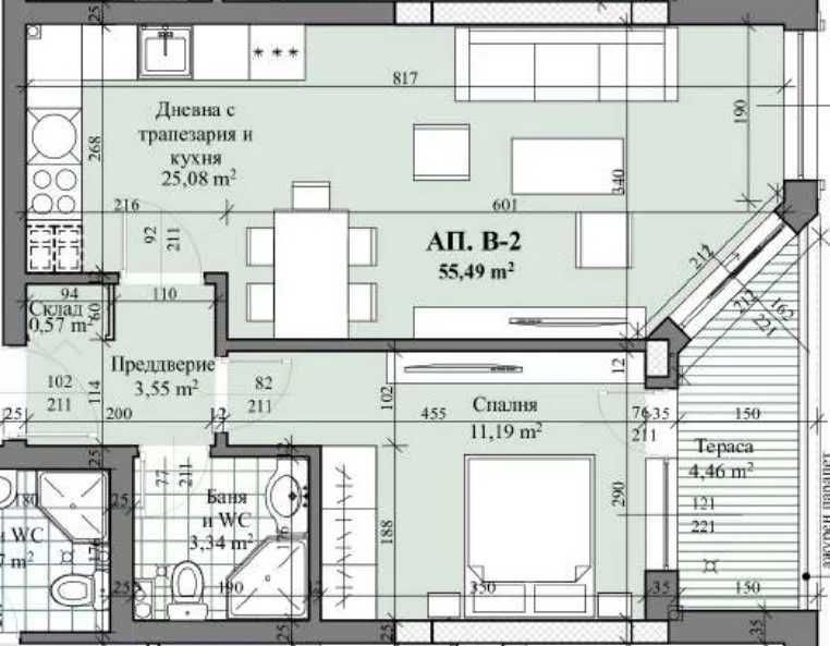 Продава се Двустаен апартамент в Пловдив, Христо Смирненски - 64 кв.м за 1302 €/кв.м - Снимка #8