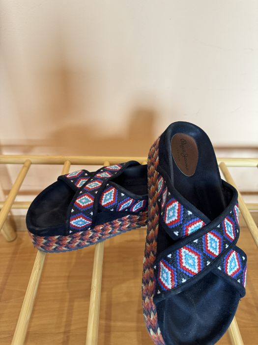 Чехли на платформа Pepe Jeans ,zara,mango номер 37