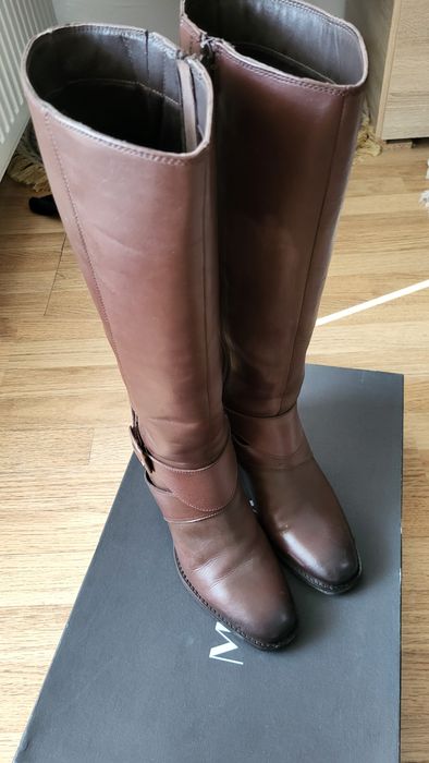 Cizme lungi din piele Maneana