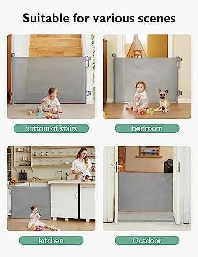 Нова Безопасна прибираща се врата за бебета, кучета /стълбища коридор