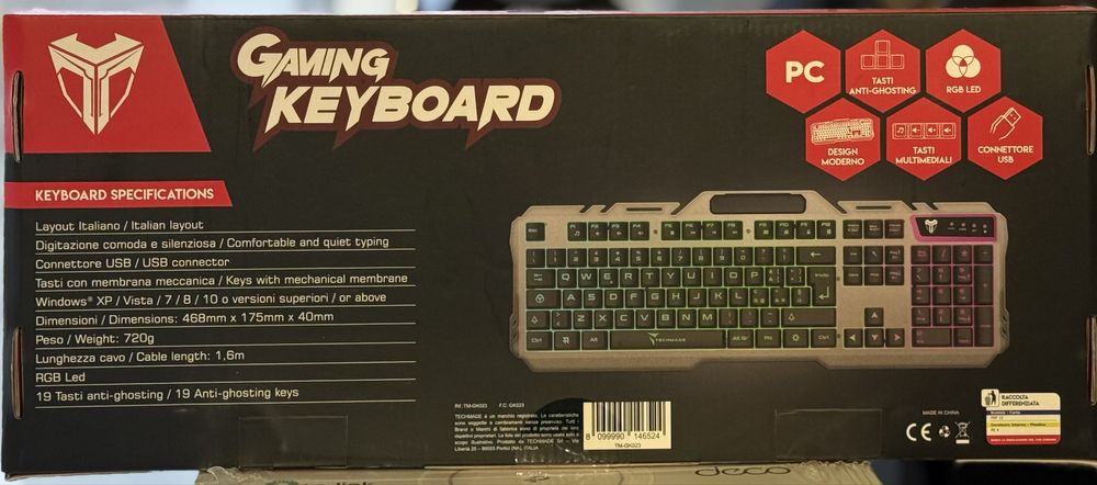 НОВО!!! Гейминг клавиатура Techmade (LIV. I)