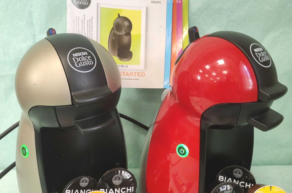 Кафемашини с гаранция 1 година NESCAFÉ® Dolce Gusto Krups Piccolo.Silver /Red Крупс за капсули Долче густо