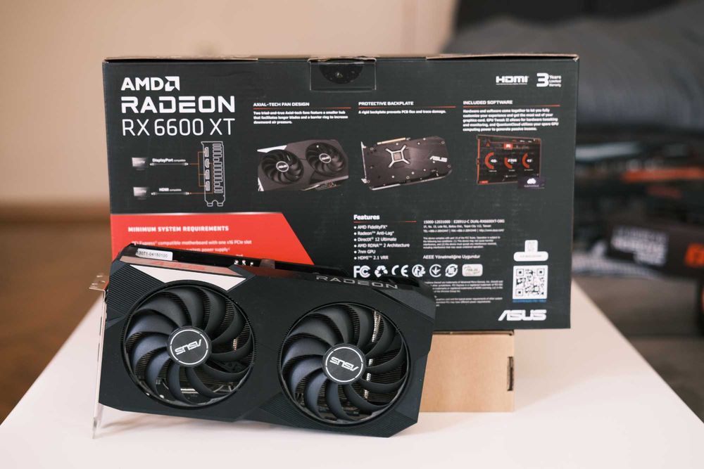 ASUS - AMD RX 6600XT DUAL OC 8GB GDDR6 128bit (неизползван)