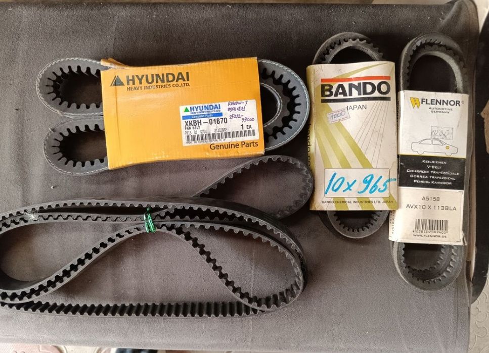 Ремни разные уточнять по серии.