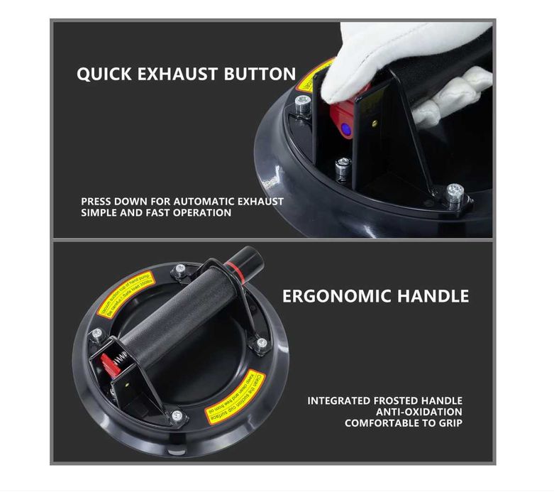 Ventuze Vacuom 8 Inch Profesionale 150KG Ridicat Geamuri Placi Set 2