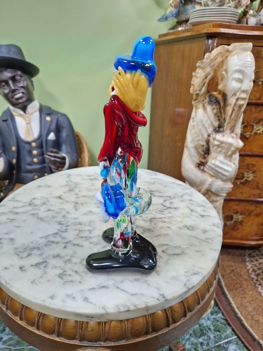 Murano фигура италианска статуетка клоун стъкло