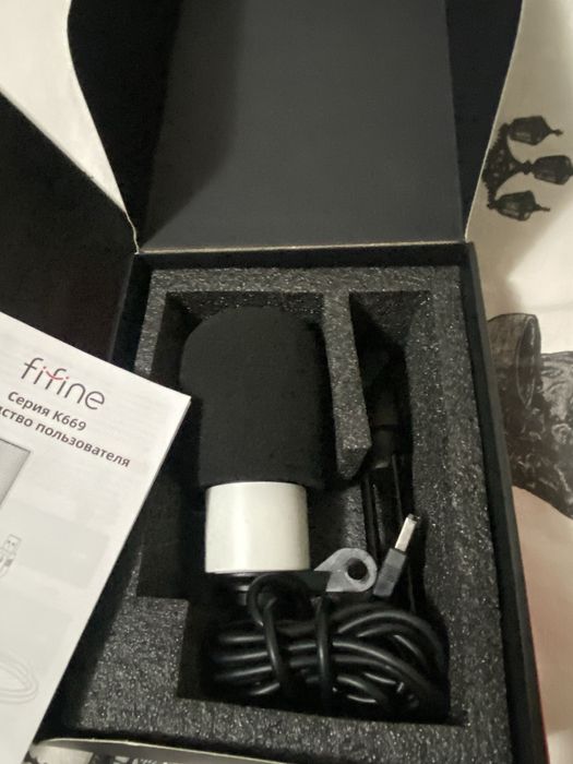 Fifine k669b микрофон белый