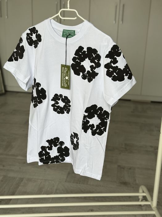 Tricou Denim Tears Essentials off white