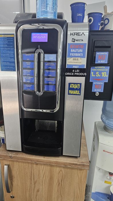 Vând vending cafea Necta Krea Prime +validator bancnote(cititor)