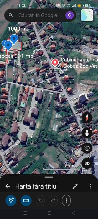 Teren construcții intravilan central ,1000 mp Reghin