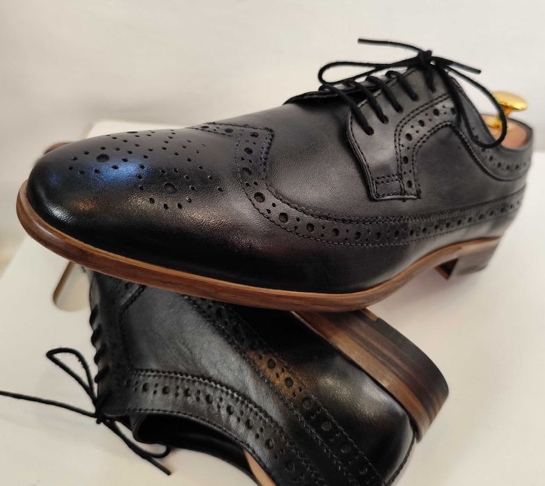 Pantofi derby brogue 41 Topman NOI piele naturala