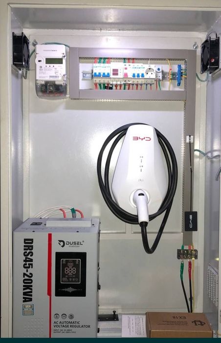 Установка (50$~80$) Зарядной устройство для электромобилей.. 7Kw