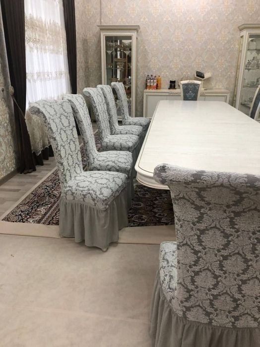 Чехлы на стулья жаккард.Турция.Доставка.