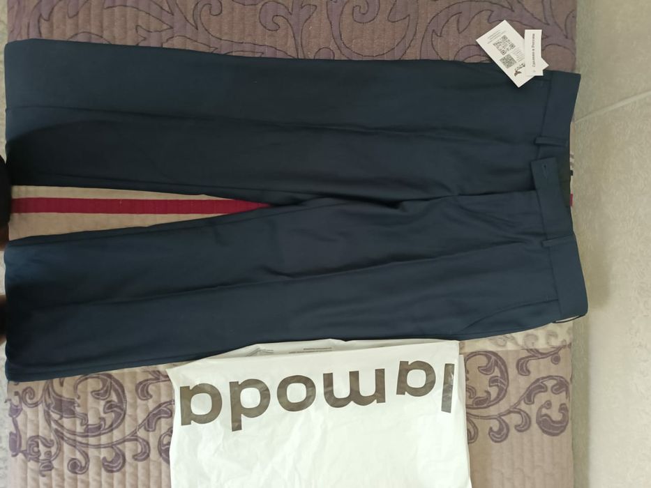 Брюки Lamoda синего цвета