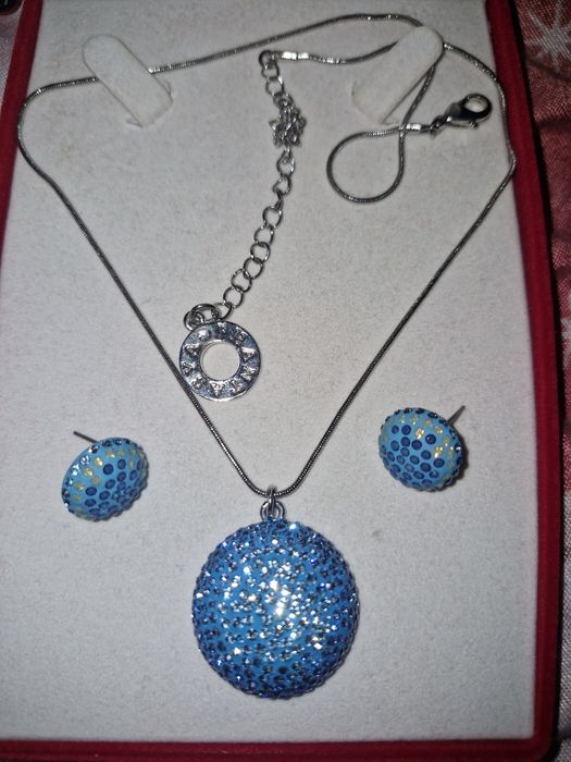 Set cercei lant si pandantiv argint