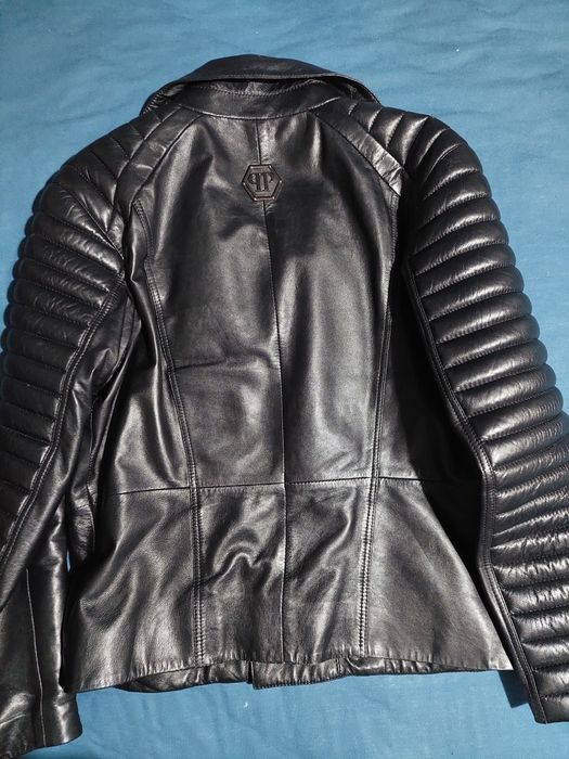 Кожено яке Philipp Plein стил Bomber