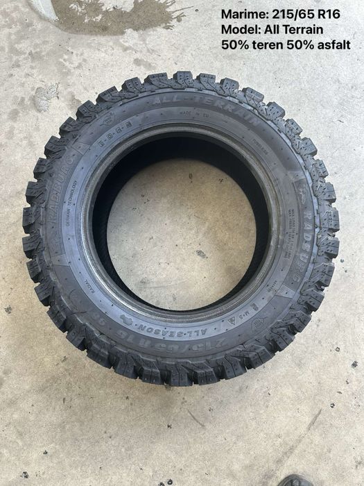 4 ANVELOPE 215 65 16 all terrain 4x4 LA OFERTA garantie 3ani dot2026