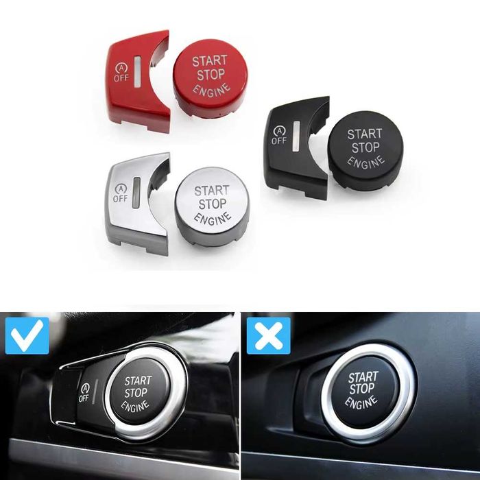 Buton Capac Start Stop OFF Dedicat BMW X3 X4 X5 X6 F25 F26 F15 F16