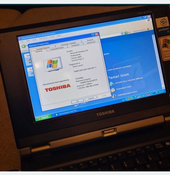 Toshiba Libretto U100 Laptop Ultra Portabil Retro Vechi Colectie